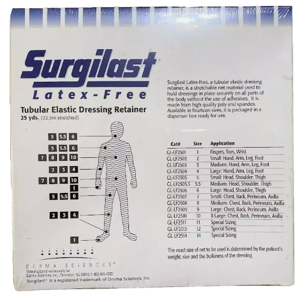 Surgilast Tubular Elastic Dressing Retainer, latexfrei