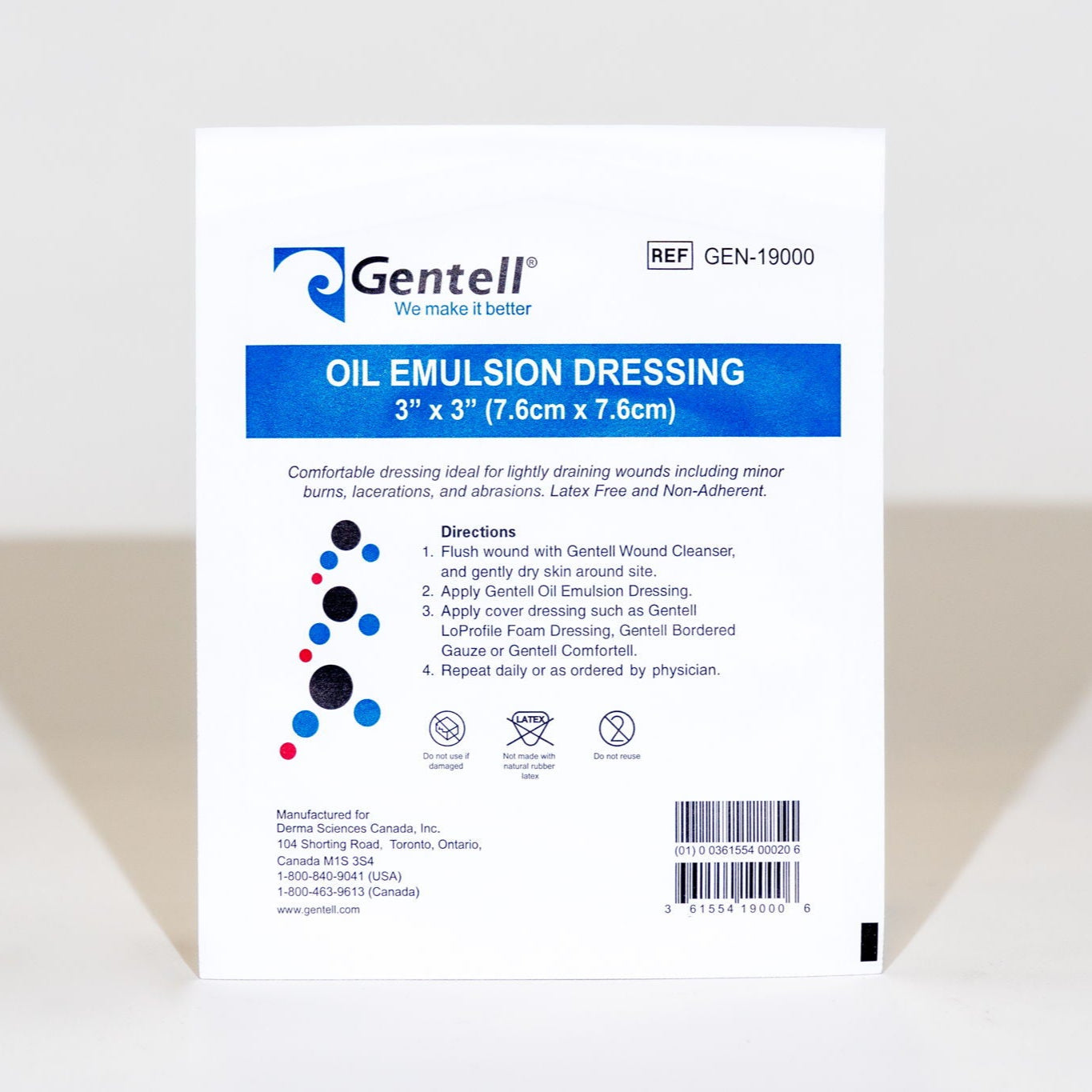 Oil Emulsion Dressing 3" x 3" Oil Emulsion Dressing 3" x 3"