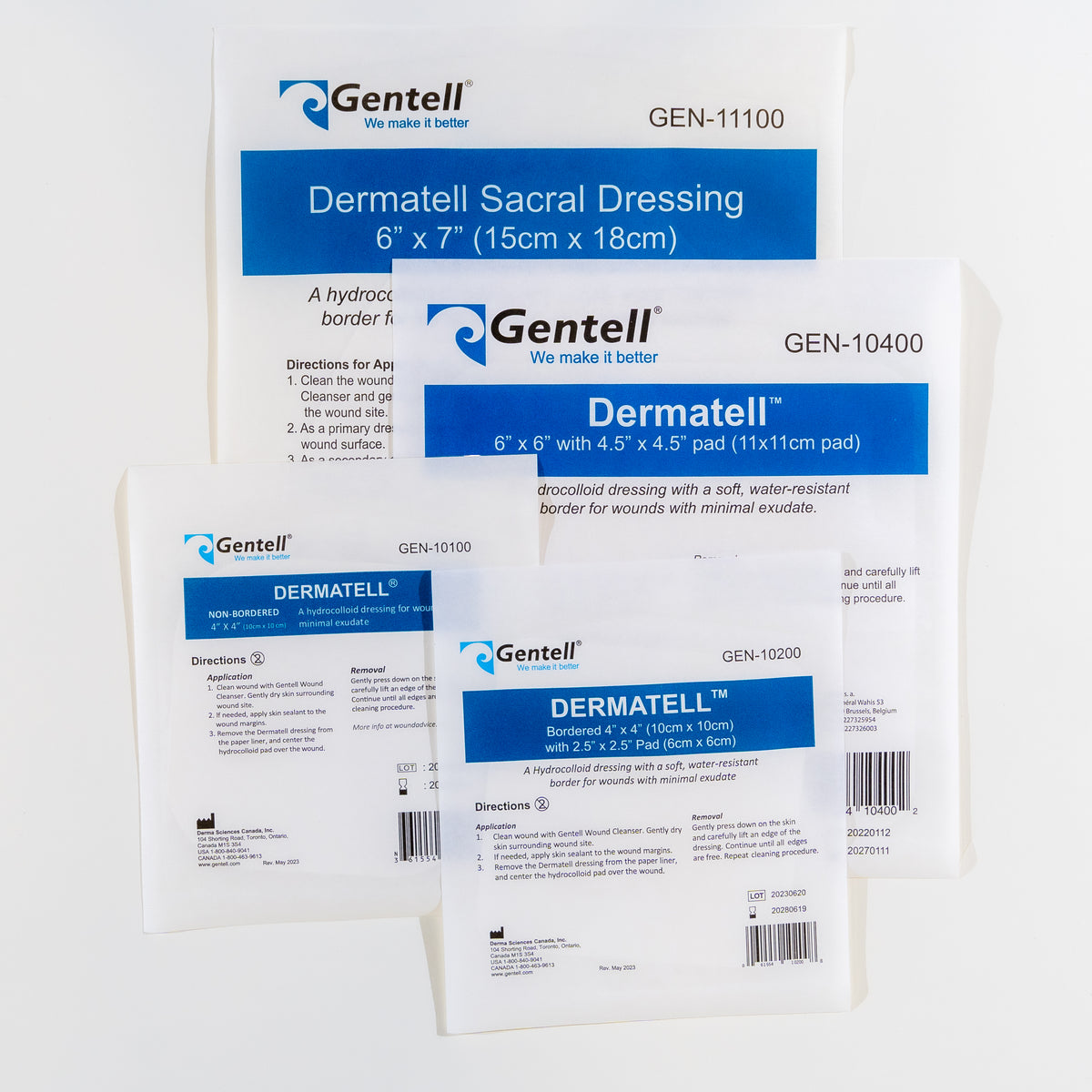 Dermatell™ Apósitos Hidrocoloides para Heridas