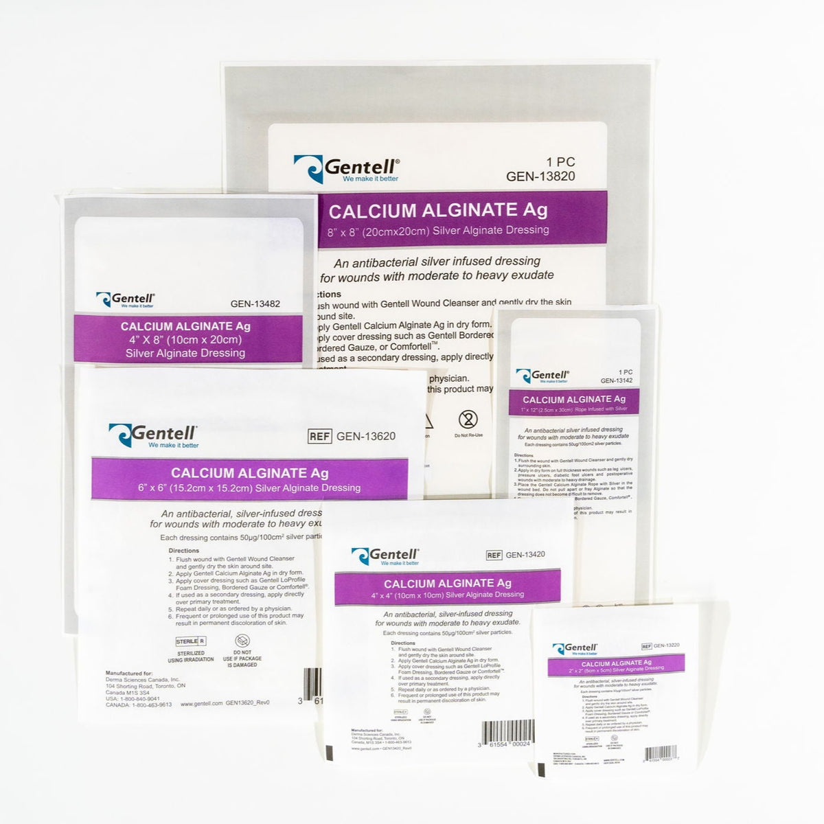 Calcium Alginate Ag (Silver) Dressings 8 Calcium Alginate Ag (Silver) Dressings 8